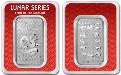 Year of the Dragon 2024 999 pure silver bullion new...