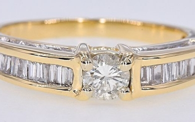 Yellow gold - Ring - 1.19 ct Diamond