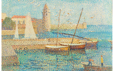 Yvonne Canu (1921-2008), Collioure le port