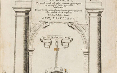 Zucchetta (Giovanni Battista) Prima Parte della Arimmetica, part 1 [all published], first edition, Brescia, Vicenzo Sabbio, 1660.