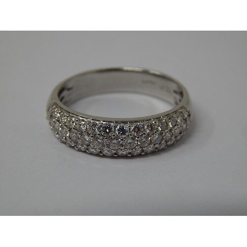 1.00ct Diamond Ring Set in Platinum: Colour G/H: SI1-2: Size...