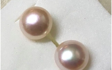 10mm South Sea Light Pink Pearl Earrings