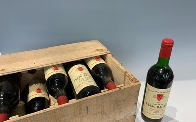 12 Bottles Château Franc Maillet 1982 - Pomerol Original wooden case