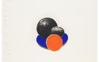 DONALD SULTAN (B. 1951), Five Objects, Sept 18, 1999: one plate