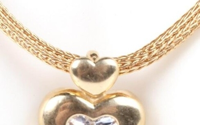 14K YELLOW GOLD MICHAEL ANTHONY HEART NECKLACE