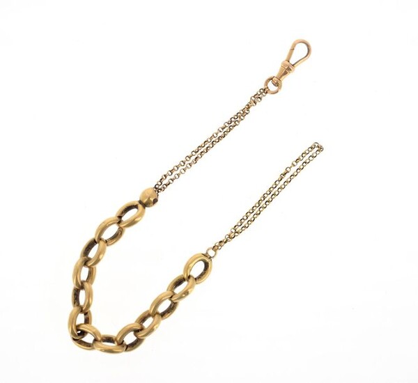 18 K (750 °/°°) yellow gold chain with chain link and jaseron chain Gross