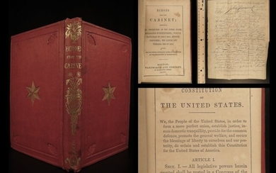 1857 US Documents Constitution Declaration SIGNERS