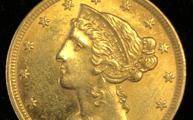 1899 S Gold $5.00 Liberty Choice Unc.