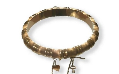 18K Gold Bamboo Bracelet