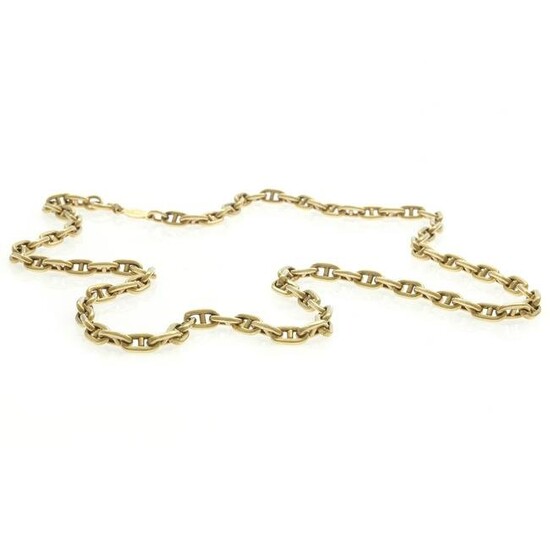 18k Yellow Gold Anchor Link Necklace