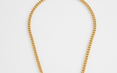 18k Yellow Gold Curb Link Necklace