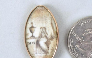 18th Century Gold Mourning Pin