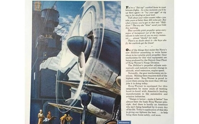 1945 Borg-Warner Engineering WWII Warbird Ad