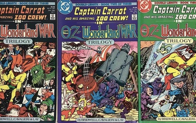 1986 DC Comics, Captain Carrot and his amazing Zoo crew in The OZ Wonderland War trilogy.