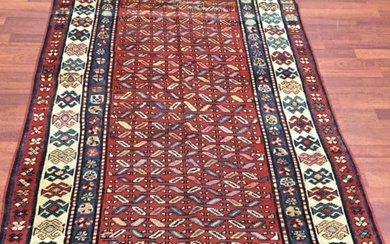 19th C Kazak Caucasian rug