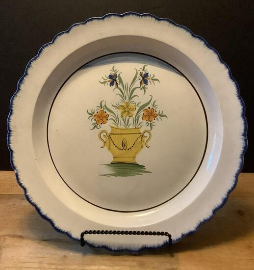 19th C. Leeds Pearlware Charger