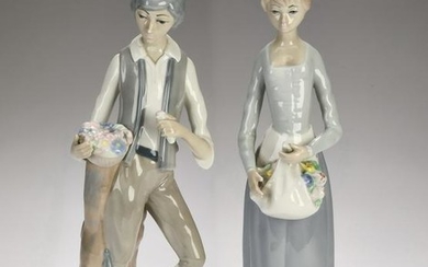 (2) Casades porcelain figurines gentleman and lady