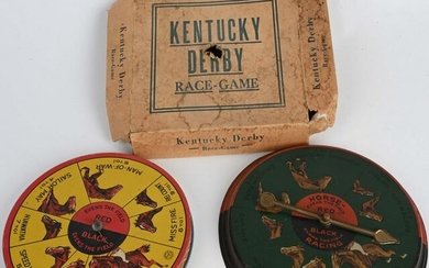 2- EARLY TIN HORSE RACE GAMES