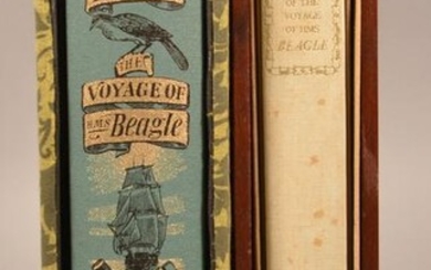 2 Vols Darwin Voyage of the Beagle Folio Society