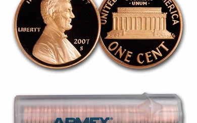 2007-S Lincoln Cent 50-Coin Roll Proof