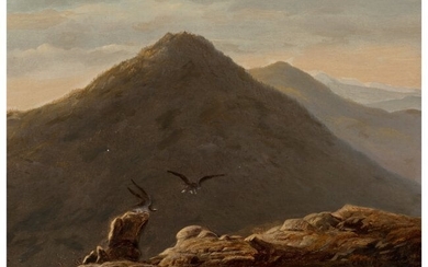 28042: Paul Crayon (American, 19th Century) Eagle's Aer