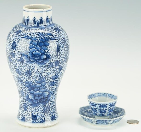 3 pcs. Blue and White Porcelain incl. Vung Tau Cargo