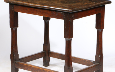 3283242. A WILLIAM & MARY SMALL OAK CENTRE TABLE, WELSH, CIRCA 1700.