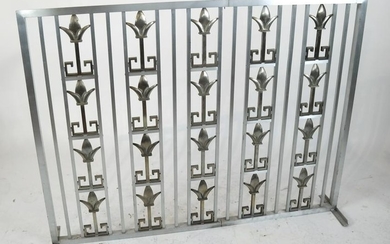 Art Deco-Style Two-Part Steel Gate