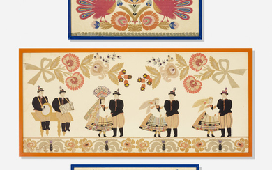 Folk Art, Wycinanki, set of three from Textiles & Objects