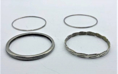 [4] Four Assorted Sterling Bracelets Inc. Napier, Tamko