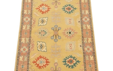 4'1 x 6'7 Hand-Knotted Persian Mahal Accent Rug, 2000s