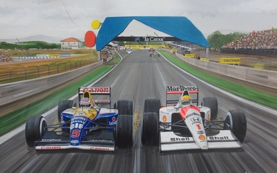 Andrew Kitson: Four Formula 1 paintings