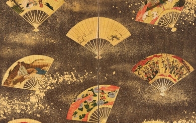 ANONYMOUS, EDO PERIOD, 17TH CENTURY | SCATTERED FANS