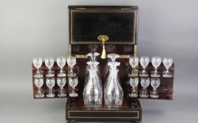 Cave a Liqueur With Glasses And Decanters