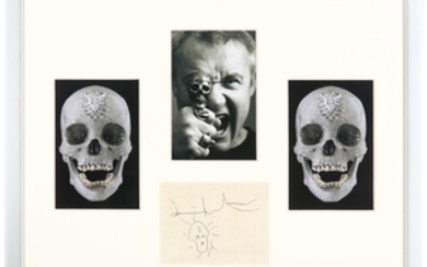 Damien Hirst (British b.1965), hand drawn doodle and...