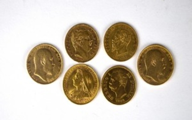 Ensemble de monnaies en or comprenant