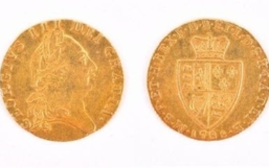 GEORGE III, 1760-1820. GUINEA, 1788 Obv: Laureate bust right. Rev: Crowned 'spade'-shaped shield. GVF. (1 coin)