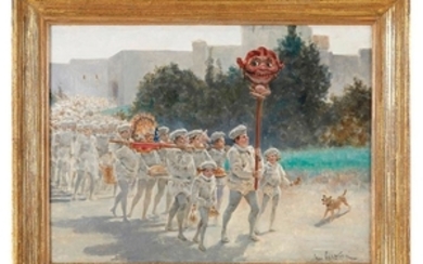 Jules Arsène GARNIER (1847 1889) Le défilé des pat…