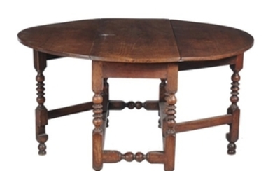 A mahogany gateleg table in 17th century style
