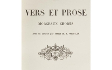 Mallarmé, Stéphane Vers et Prose, Morceaux Choisis Paris: Perrin...