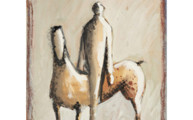MARINO MARINI (1901-1980) figure equestre, 1944 Ink, watercolour and gouache...