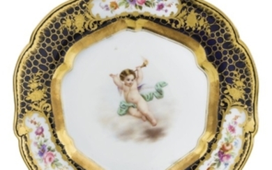 A Porcelain Plate, Imperial Porcelain Manufactory, Period of Nicholas I (1825-1855)