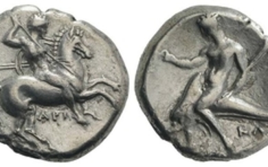 Southern Apulia, Tarentum, c. 330-302 BC. AR Nomos (22mm, 7.64g,...