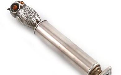 A Victorian novelty silver detachable "Sheath" pencil and...