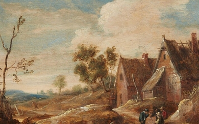 Flemish School 17th century - Landscape with a Cottage