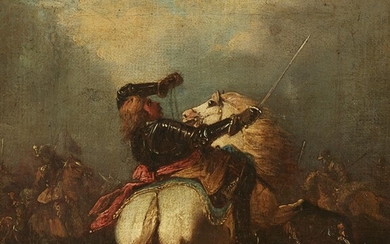 Probably French school 17th century - Falling Horseman