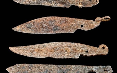 5 Viking / Medieval European Iron Knife Blades