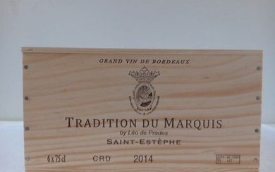 6 bouteilles de Saint Estephe 2014 La tradition... - Lot 42 - Enchères Maisons-Laffitte