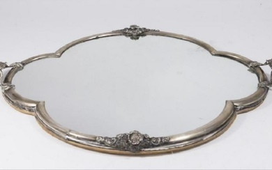 800 Silver Mounted Surtout With Floral Motif