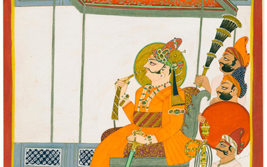 A portrait of Maharaja Man Singh of Jodhpur